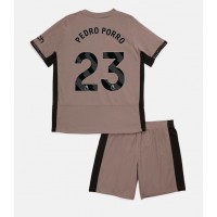 Dětský Fotbalový dres Tottenham Hotspur Pedro Porro #23 2023-24 Třetí Krátký Rukáv (+ trenýrky)